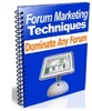 Thumbnail Forum Marketing Techniques - Discover How to Make More Money
